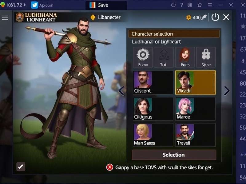 Ludhiana Lionheart Character Selection